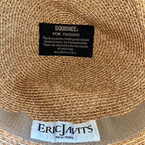 ERIC JAVITS Cannes II Wide Brim Woven Fedora - Picture 6 of 7